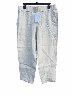 Eileen Fisher Organic Linen Ankle Pants size medium NEW